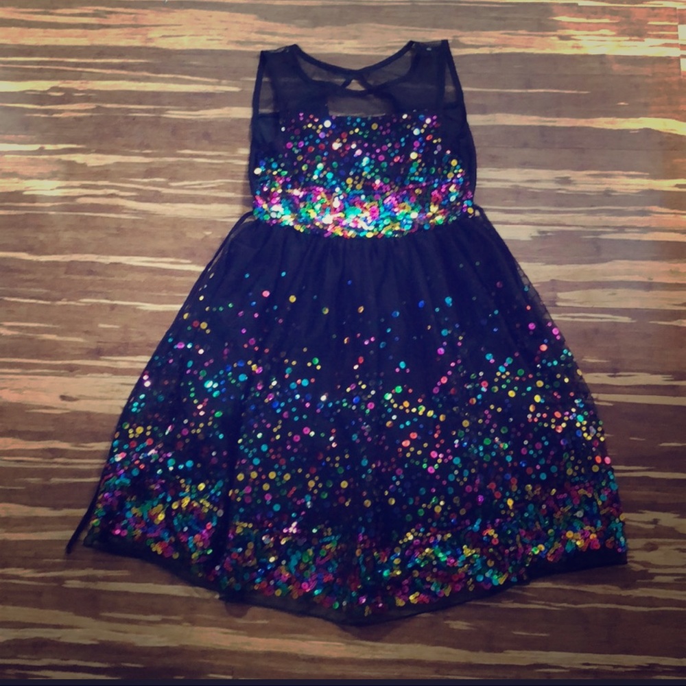 Rainbow sequined Speechless dress size 10